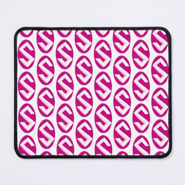 Item preview, Cute vintage initial of alphabet S in pink designed and sold by Shukasya-Arts.