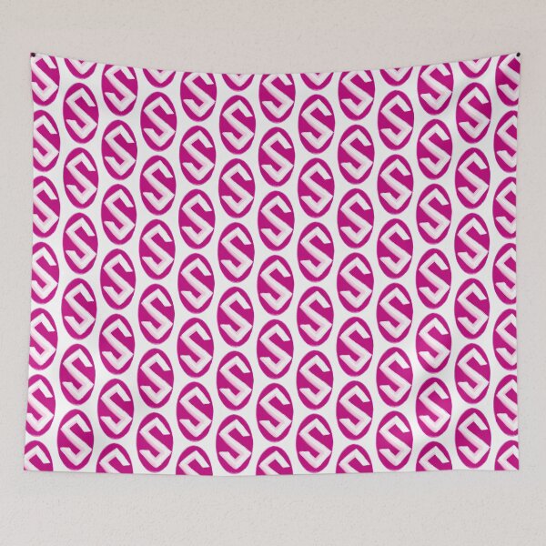 Item preview, Cute vintage initial of alphabet S in pink designed and sold by Shukasya-Arts.