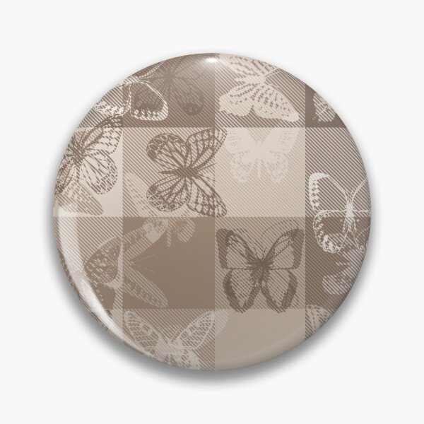 Item preview,  Neutral Colour Palette Butterfly Gingham  designed and sold by PatternTitan.