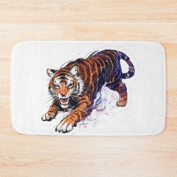 Item preview, Crouching Tiger Watercolor Street Art Style designed and sold by Northline Creative.