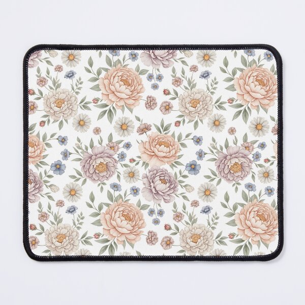 Item preview, Vintage Watercolor Peony and Rose Floral Art designed and sold by VelloomStore.