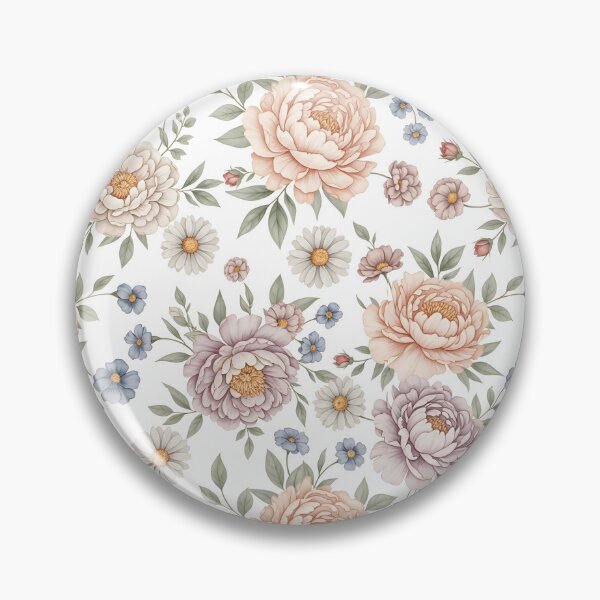 Item preview, Vintage Watercolor Peony and Rose Floral Art designed and sold by VelloomStore.