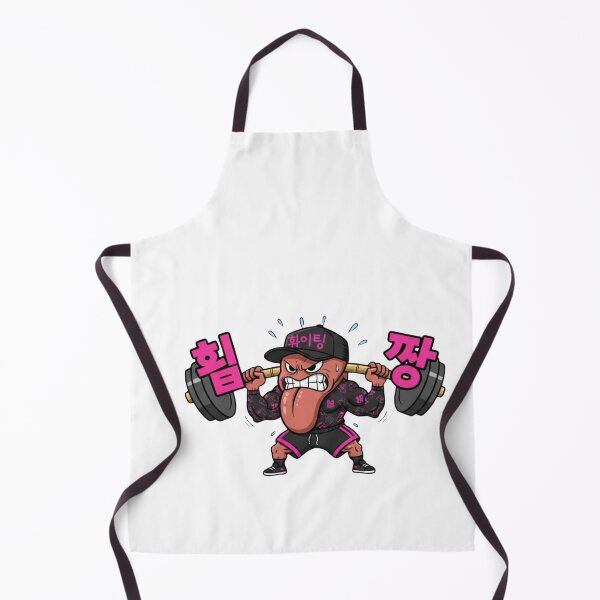 Item preview, Korean tongue gym cartoon workout hangul weights hwaiting funny gift designed and sold by language-des.