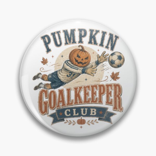 Item preview, Pumpkin Goalkeeper Club Halloween Soccer designed and sold by VikArt7.
