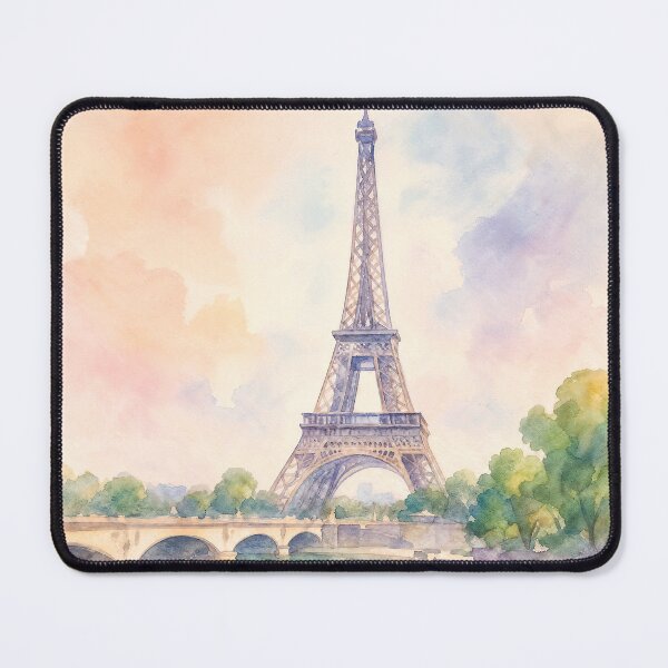Item preview, Watercolor Eiffel Tower Paris Travel Art Design designed and sold by MindWind.