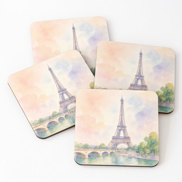 Item preview, Watercolor Eiffel Tower Paris Travel Art Design designed and sold by MindWind.