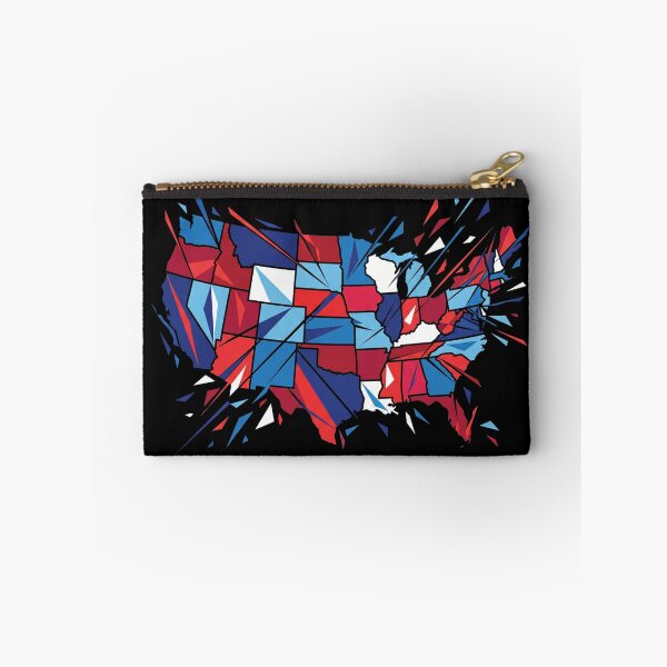 Item preview, Abstract Geometric Shattered USA Map designed and sold by TeNovaStudio.