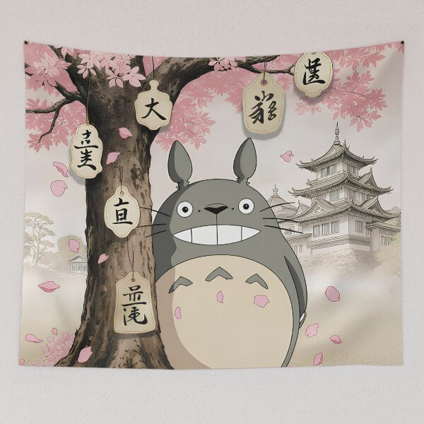 Item preview, Cute kawaii art monsters [[totorosss]] smile -%[ghiblis]%- aways side tree designed and sold by ITsdnelinn.