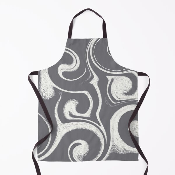 Item preview, Abstract Gray Swirls - Minimalist Liquid Marble and Fluid Wave Pattern designed and sold by CaramelCo.