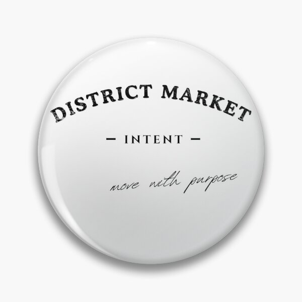 Item preview, DISTRICT MARKET INTENT Vintage Arc Logo T-Shirt – Black Text Edition designed and sold by districtmarket.
