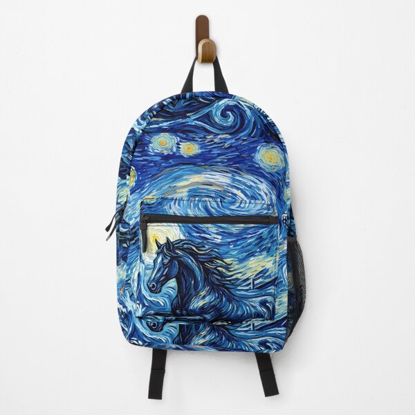 Item preview, Van Gogh Starry Night Style - Whale and Horse Fantasy Art designed and sold by Sir Martin.