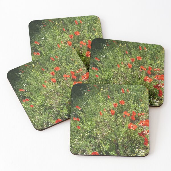 Item preview, Wild Red Poppies in Summer Meadow designed and sold by PhuongVoArt.