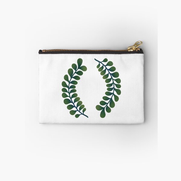 Item preview, Green leaves wreath with grunge texture designed and sold by ValeryFlame.
