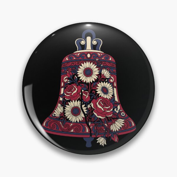 Item preview, Floral Liberty Bell Patriotic Americana designed and sold by TeNovaStudio.