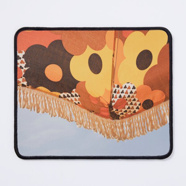 Item preview, Retro flower power beach umbrella - summer travel photography designed and sold by Christa Stroo Photography.