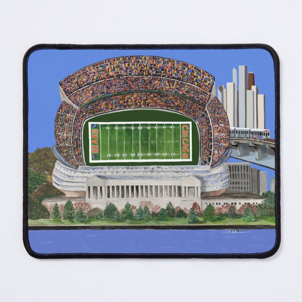 Item preview, Sport Team Stadium Art, Chicago Football, Illinois Football, Football Stadium Art designed and sold by GalleryTrio.