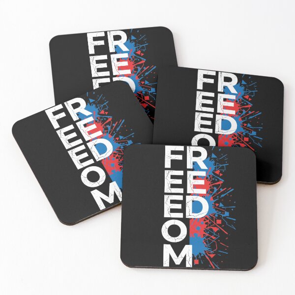 Item preview, Abstract Splatter Freedom Patriotic Typography designed and sold by TeNovaStudio.