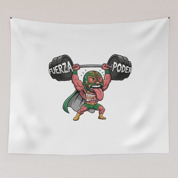 Item preview, Spanish tongue gym wrestling workout word weights Vamos funny gift designed and sold by language-des.
