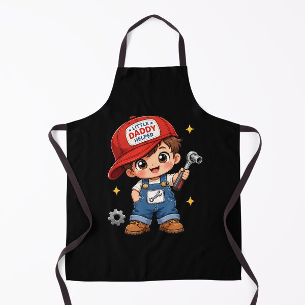 Item preview, Little Daddy Helper Mechanic Cute Brown Hair Toddler Mechanic Design designed and sold by HiPatti.