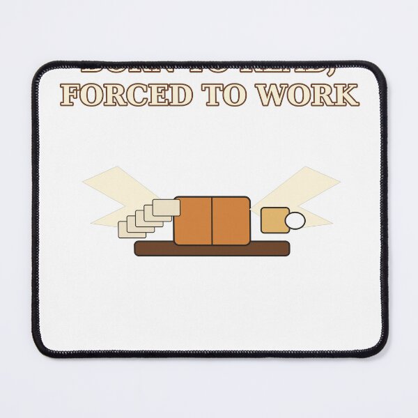 Item preview, Born to Read, Forced to Work — Funny Book Lover Typewriter Design designed and sold by Cozy Oddities Studio.