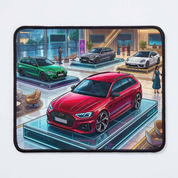 Item preview, Luxury Performance Wagons Inside Futuristic Cyber Showroom designed and sold by RevUpDesign.