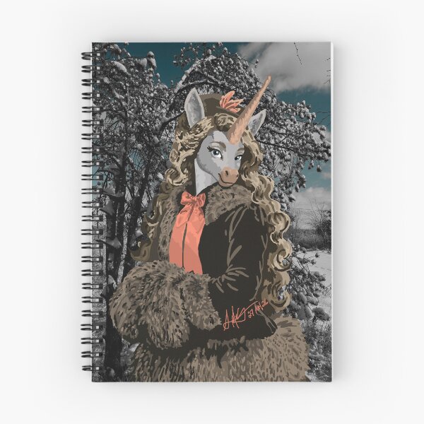 Item preview, 1880 Fur Coat Unicorn Woman designed and sold by KlakkDrawsStuff.