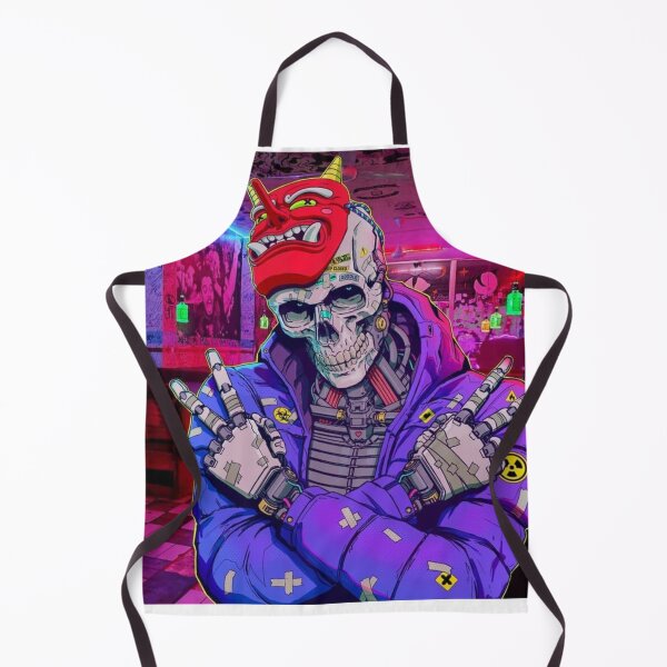 Item preview, Cyberpunk Skeleton Gamer Art | Neon Retro Arcade Skull Design designed and sold by SkeletonMood.