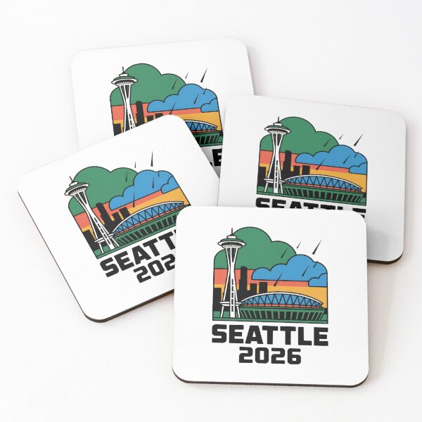 Item preview, Seattle 2026  Space Needle Stadium Skyline T-Shirt V13 designed and sold by DarylWelsh2024.