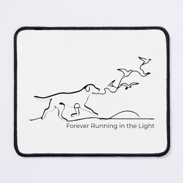 Item preview, Forever Running in the Light - Minimalist Memorial Dog Line Art designed and sold by Pfotenfaden.