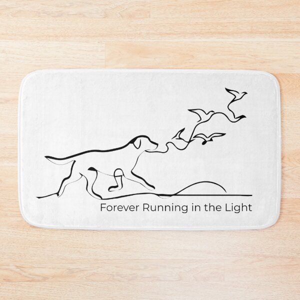 Item preview, Forever Running in the Light - Minimalist Memorial Dog Line Art designed and sold by Pfotenfaden.