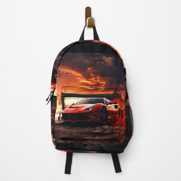 Item preview, Sunset Apocalypse Exotic Supercar Racing On Wasteland Terrain designed and sold by RevUpDesign.