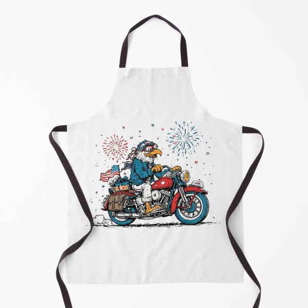 Item preview, Patriotic Eagle Riding Motorcycle | Vintage 4th of July Biker Designs designed and sold by DadGenX.