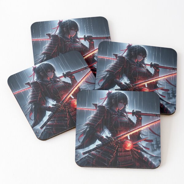 Item preview, Crimson Woman Samurai designed and sold by GalleryBrisArt.