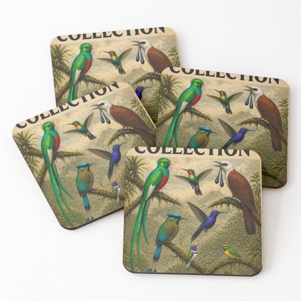 Item preview, Cloud Forest Collection Vintage Poster With Quetzal Bellbird designed and sold by julyperson.