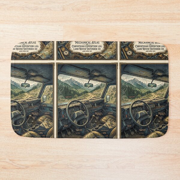 Item preview, Detailed Expedition Diagram Retro Classic Four Wheel Drive designed and sold by RevUpDesign.