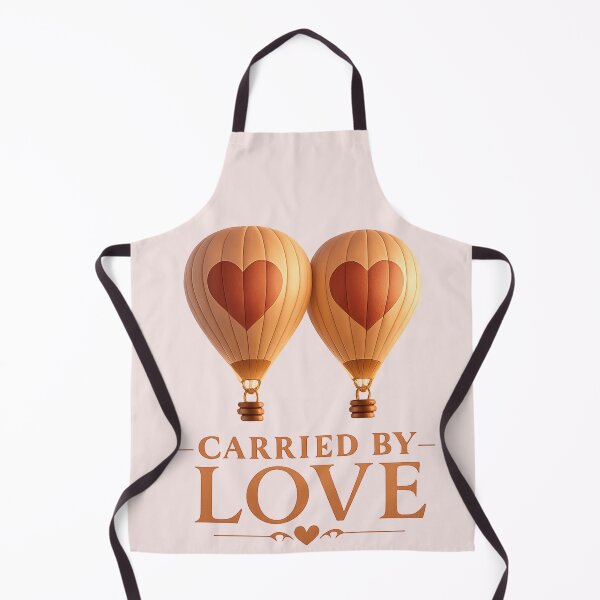 Item preview, Carried By Love, Romantic Hot Air Balloon Design, Dreamy Couple Aesthetic Art designed and sold by JagrDesigns.