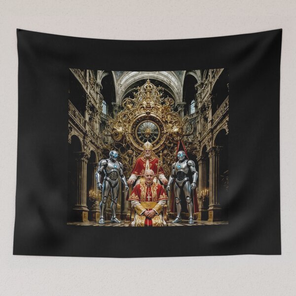 Item preview, Space Cathedral of Dreams Tarot Card The Pope #4 designed and sold by Helios Be. Lavsh.