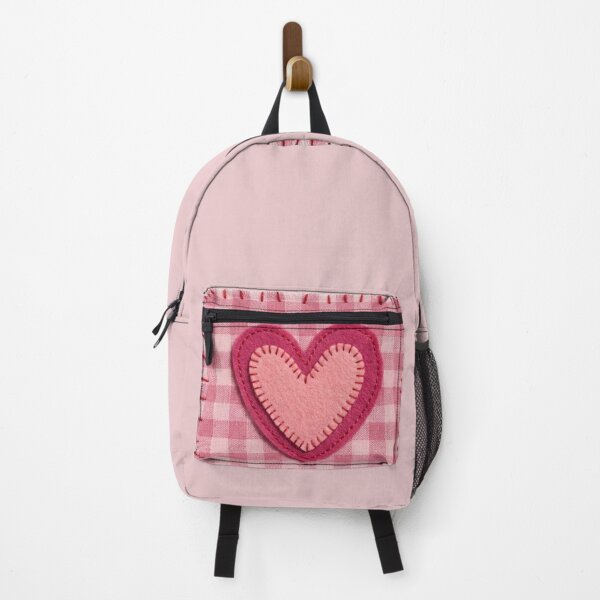 Item preview, Pink Gingham Coquette Heart Patch Sticker designed and sold by Rhodes Shop.