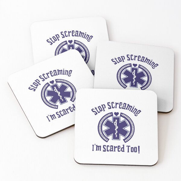 Item preview, Stop Screaming Emt Funny Quote designed and sold by Sartoris Art.