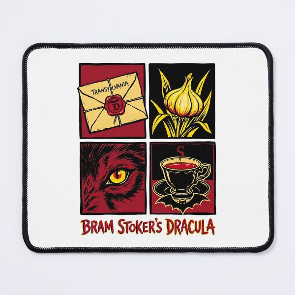 Item preview, Bram Stokers Dracula Pop Art Comic Panels Garlic Letter Eye Art designed and sold by Fenay Designs.