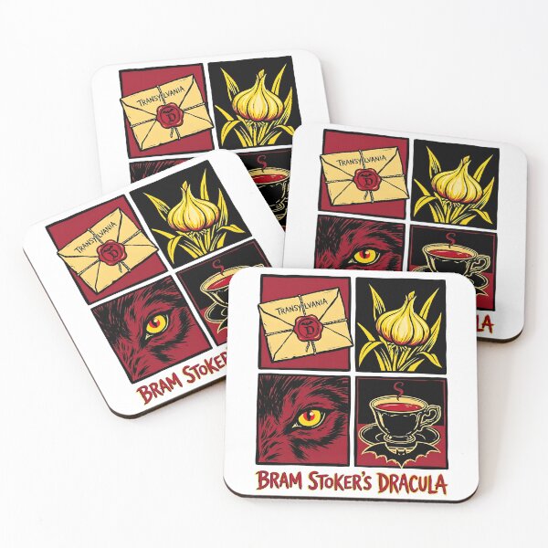 Item preview, Bram Stokers Dracula Pop Art Comic Panels Garlic Letter Eye Art designed and sold by Fenay Designs.