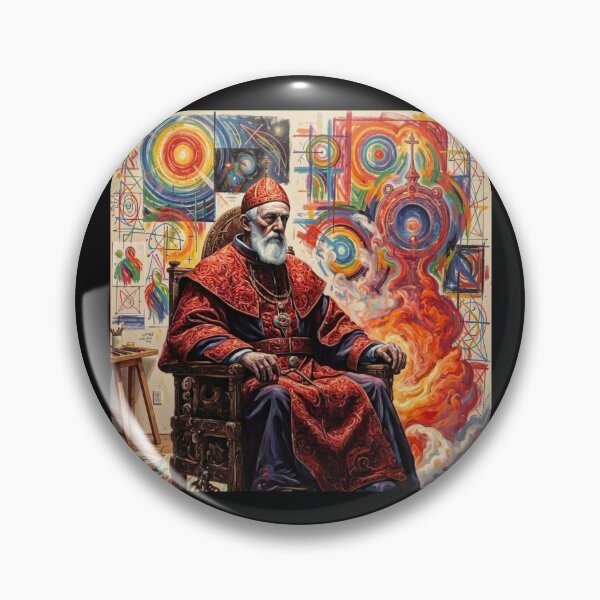 Item preview, Space Cathedral of Dreams Tarot Card The Pope #5 designed and sold by Helios Be. Lavsh.
