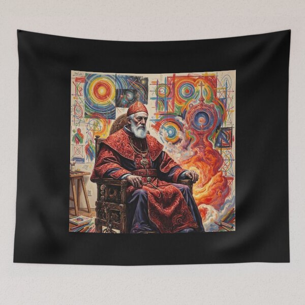 Item preview, Space Cathedral of Dreams Tarot Card The Pope #5 designed and sold by Helios Be. Lavsh.