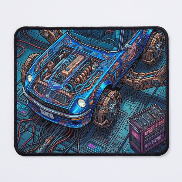 Item preview, Biomechanical Cyber Car Inside Sci-Fi Lab Bay designed and sold by RevUpDesign.