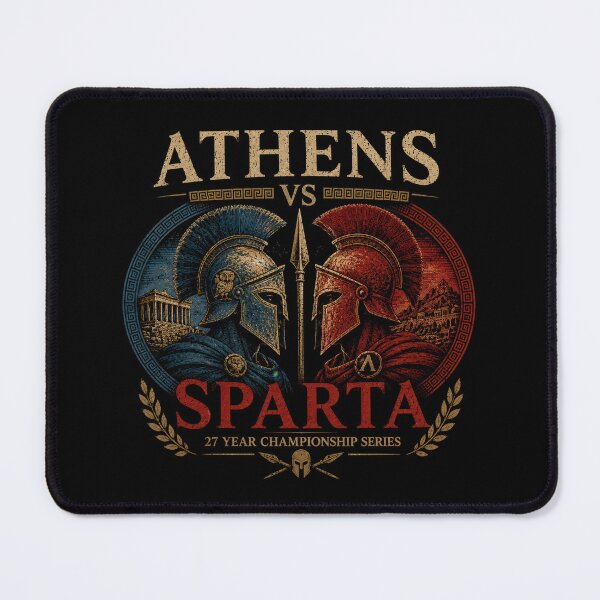 Item preview, Athens vs Sparta Ancient Greece Rivalry designed and sold by Retr0Tshirts.