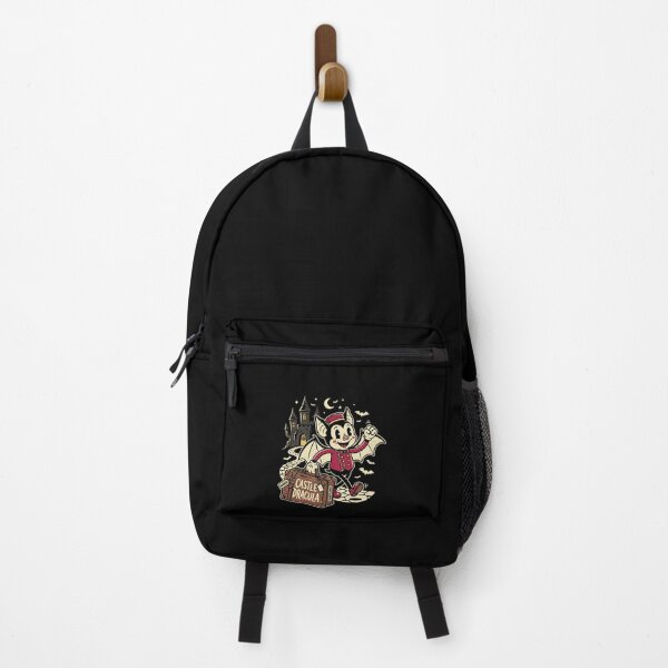 Item preview, Castle Dracula Retro Cartoon Bat Butler Traveling Harker Luggage Art designed and sold by Fenay Designs.
