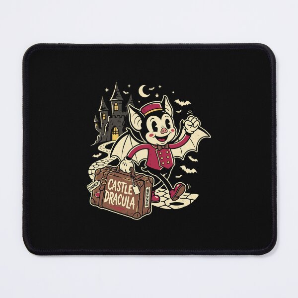 Item preview, Castle Dracula Retro Cartoon Bat Butler Traveling Harker Luggage Art designed and sold by Fenay Designs.