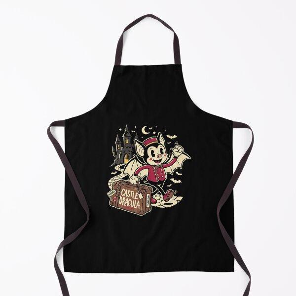 Item preview, Castle Dracula Retro Cartoon Bat Butler Traveling Harker Luggage Art designed and sold by Fenay Designs.