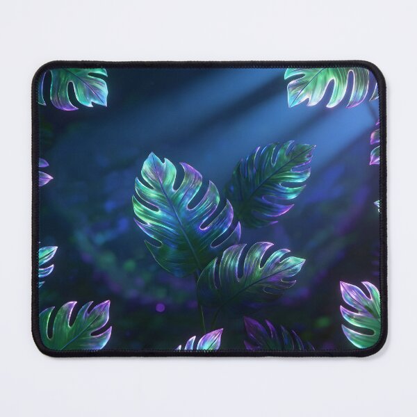 Item preview, Psychedelic leaves in a magical jungle designed and sold by Jimsartimages.