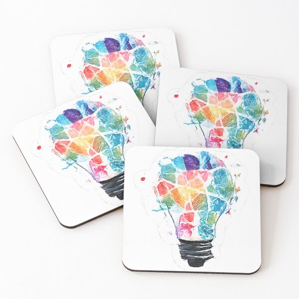 Item preview, Colorful Stained Glass Lightbulb Creative Idea designed and sold by Northline Creative.